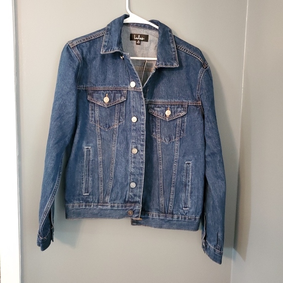 Lulus Jackets & Blazers - Lulu's Dark Wash Oversized Denim Jacket